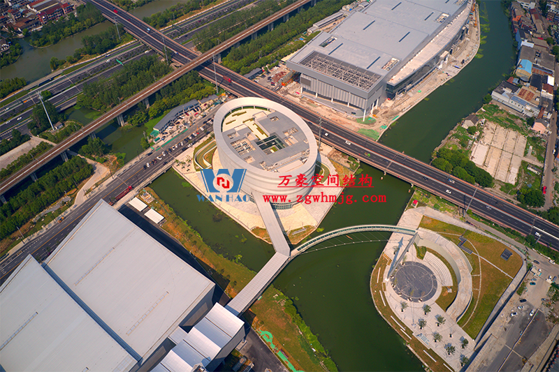 紹興國際會展中心PTFE網(wǎng)格織物幕墻項(xiàng)目