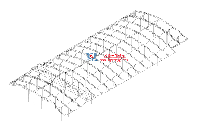 浙江真愛毯業科技有限公司廠房三屋面膜結構工程完工大吉！