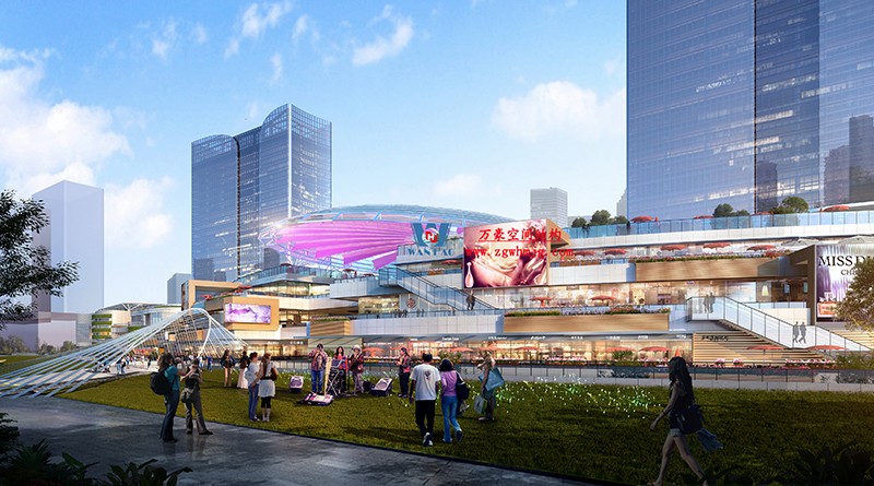 明宇廣場6號地塊商業（萬達廣場）改造項目鋼膜結構ETFE膜結構蓋頂天幕項目