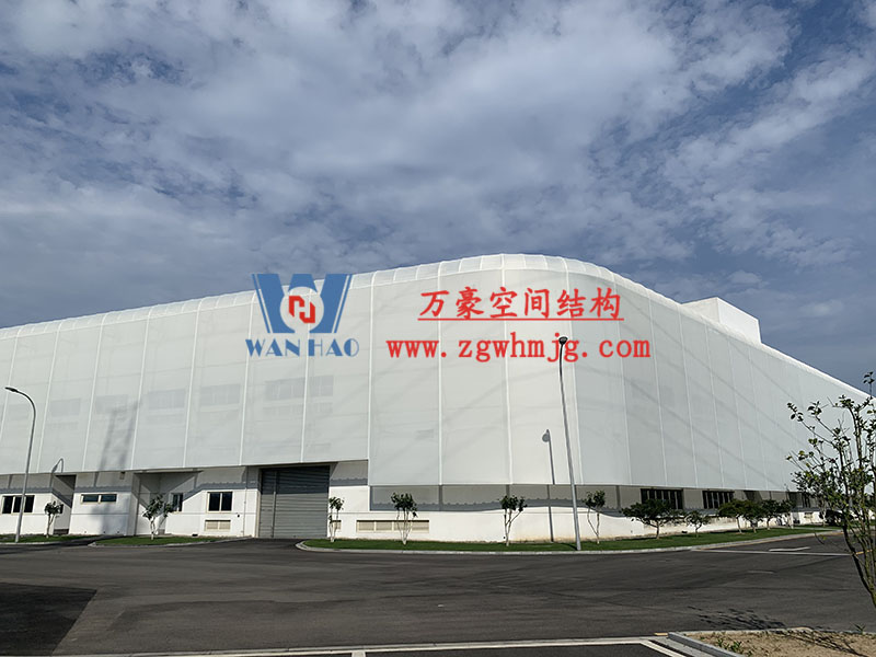 寧波益富樂公司新廠房外立面PTFE網格膜結構工程