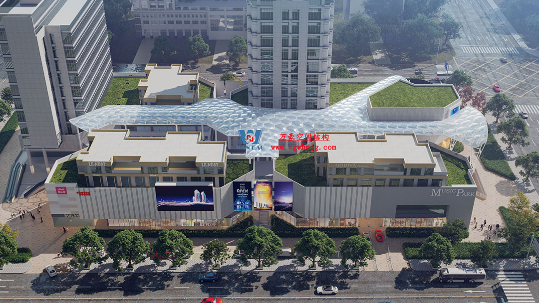 已完工,這個ETFE氣枕商業天幕閃亮登場! 已完工,這個ETFE氣枕商業天幕閃亮登場!