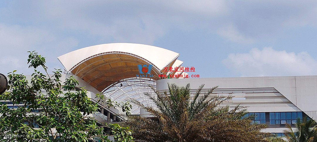 施工加速，這個PTFE膜結(jié)構(gòu)天幕即將完工！