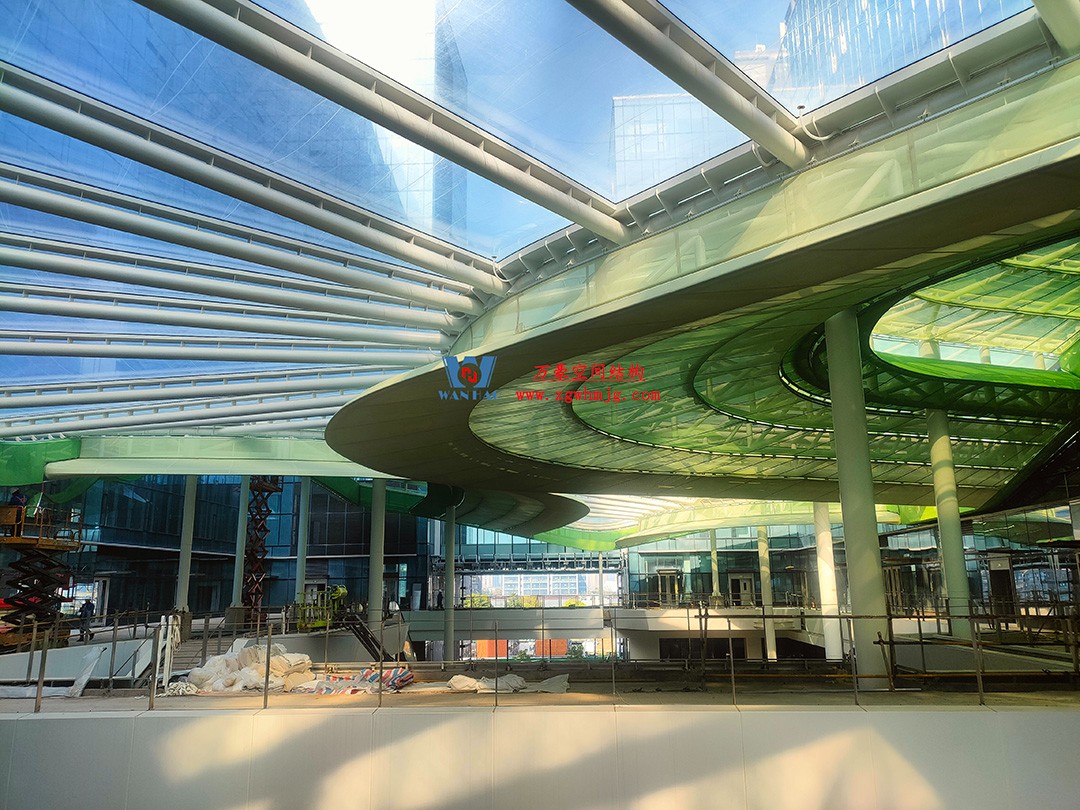 博多森谷項目中庭etfe膜結構工程 博多森谷項目中庭etfe膜結構工程