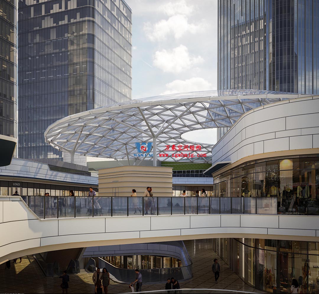 組合型創(chuàng)意消費空間|紹興華發(fā)金融活力城ETFE膜結(jié)構商業(yè)天幕
