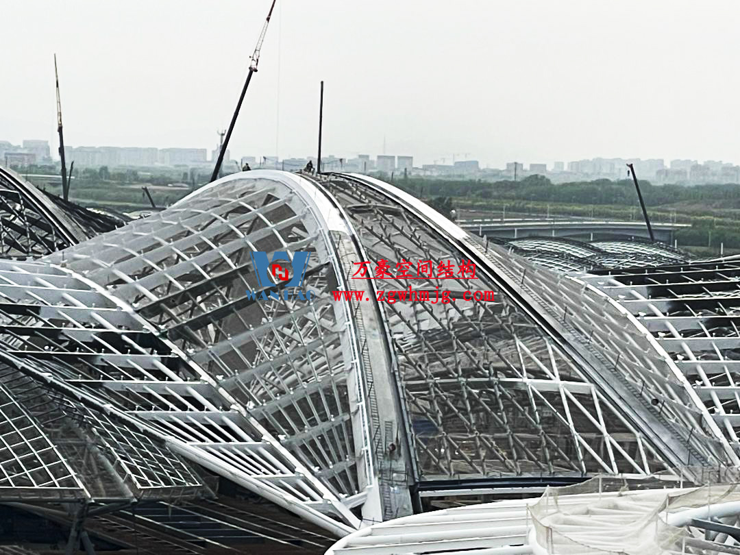 鄭州中原高鐵港數字展貿城ETFE膜結構 PTFE膜結構項目