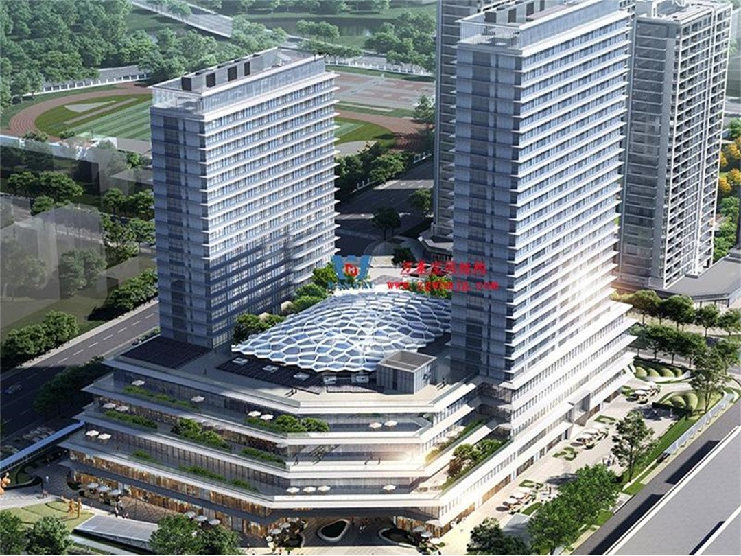 安吉縣昌碩小區地塊房產開發項目鋼結構天幕