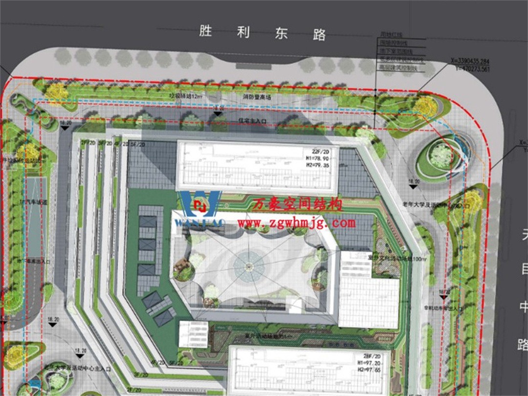 安吉縣昌碩小區地塊房產開發項目ETFE天幕