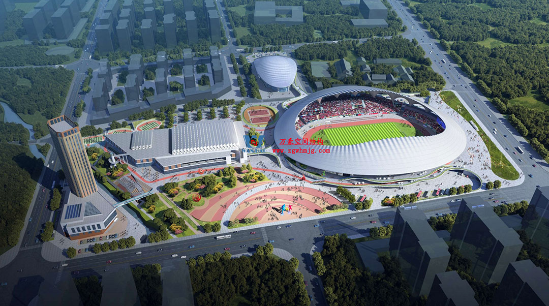 萬豪中標-山東蓬萊PEFE膜結構體育場