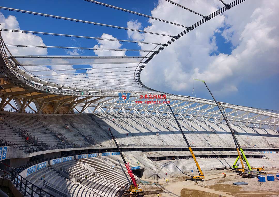 太湖之畔，華燈初上|無錫奧體中心施工加速