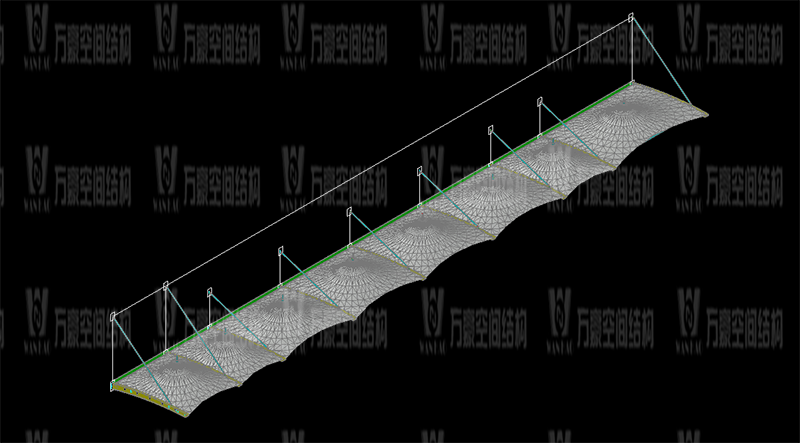 萬豪2020第17標-寧波中天家居膜結構雨棚工程
