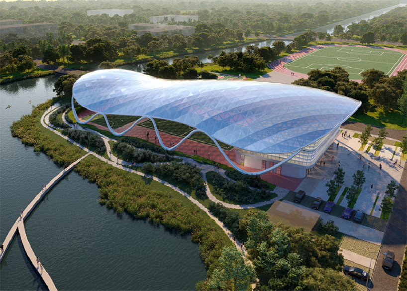 上海工程技術大學松江校區風雨操場ETFE膜結構項目
