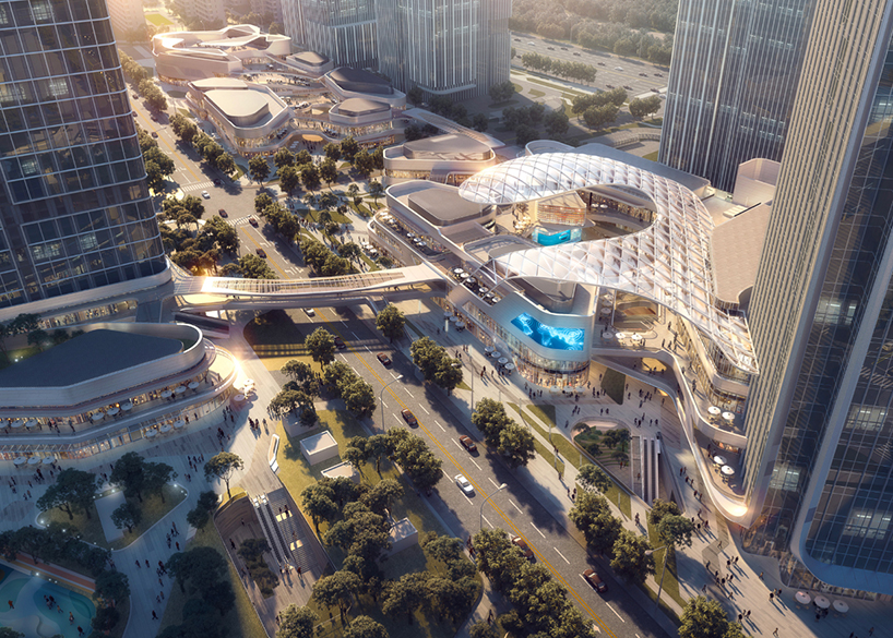 紹興華發金融活力城ETFE膜結構商業天幕