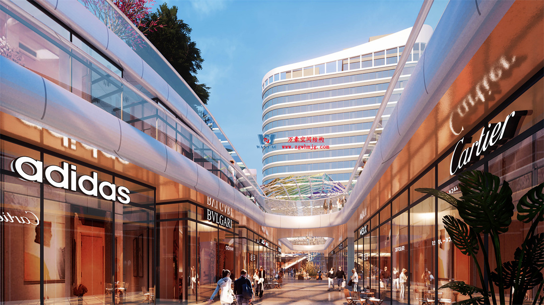 茂名總匯天街ETFE氣枕商業(yè)天幕，打造光影藝術(shù)“場景”